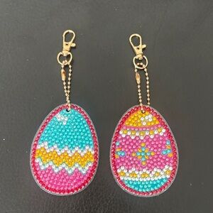 Handmade Easter Egg Keychain Set